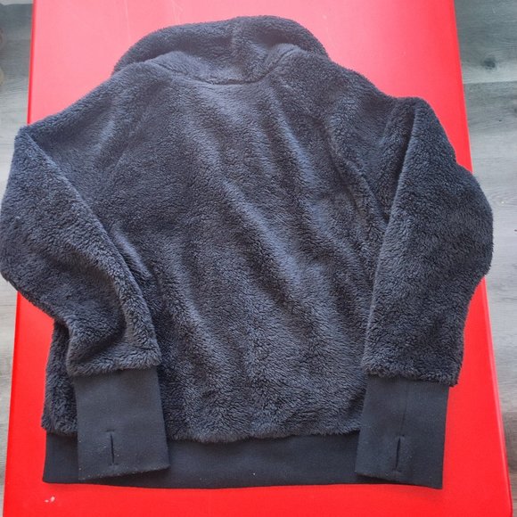 Athletic Works Sherpa fluffy sweatshirt black women's size L - Picture 5 of 8